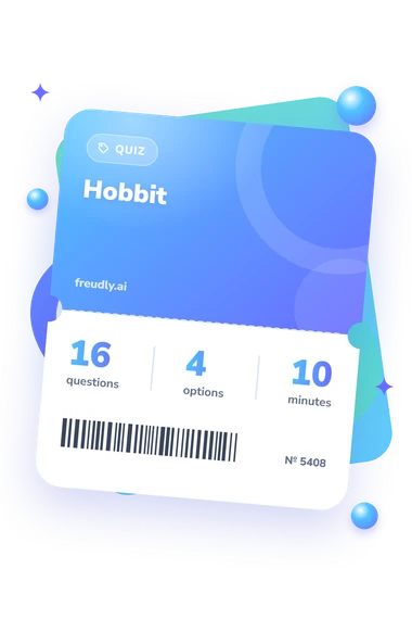 Hobbit Quiz: test ticket with numbers