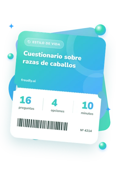Test cuestionario sobre razas: billete del test