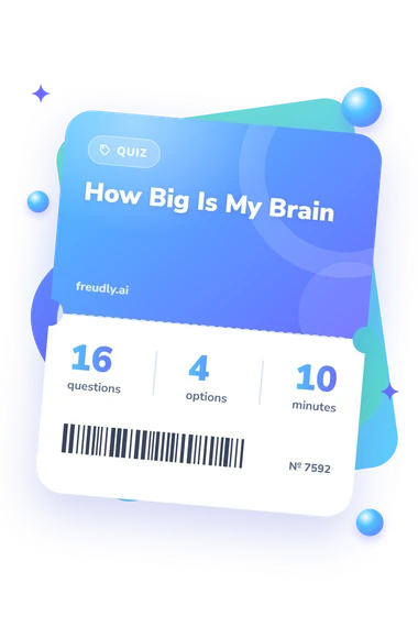 How Big Is My: questions, options and minutes How Big Is My: test ticket with numbers