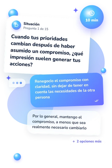 Test cuestionario: ¿Cómo me ven: situación y respuestas