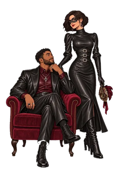 How Kinky Are You: masked woman leads him