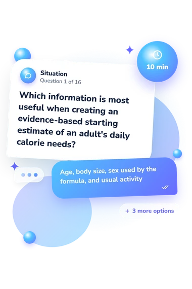 How Many Calories Should: what would you do How Many Calories Should: situation and reply bubbles