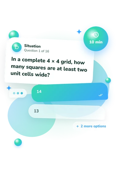 How Many Squares Do: situation and reply bubbles