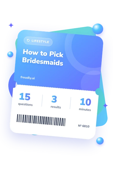 How to Pick Bridesmaids: test ticket with numbers