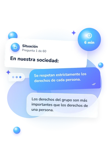 Test indicadores de individualismo-colectivismo, IIC: qué harías tú Test indicadores de individualismo-colectivismo, IIC: situación y respuestas