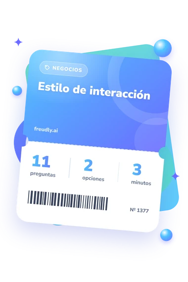 Test estilo de interacción: preguntas, opciones y minutos Test estilo de interacción: billete del test