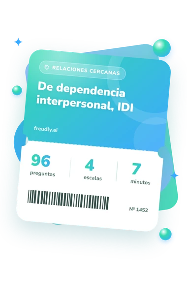 Test de dependencia interpersonal, IDI: billete del test