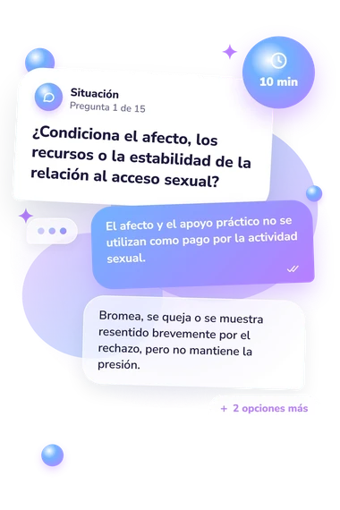 Test cuestionario: ¿Me está manipulando?: situación y respuestas