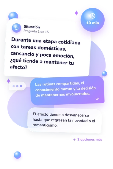 Test cuestionario: ¿Es amor verdadero?: situación y respuestas