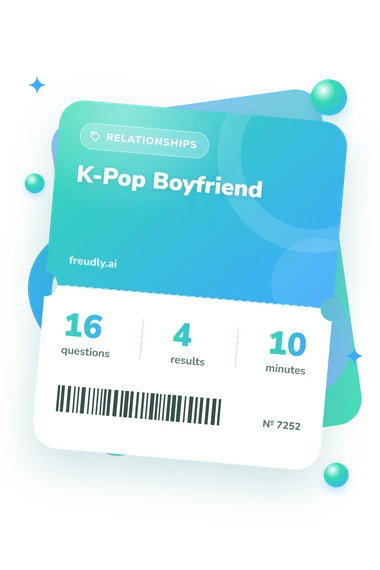 K-Pop Boyfriend Quiz: questions, results and minutes K-Pop Boyfriend Quiz: test ticket with numbers