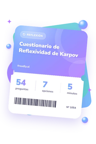 Test cuestionario de Reflexividad: billete del test