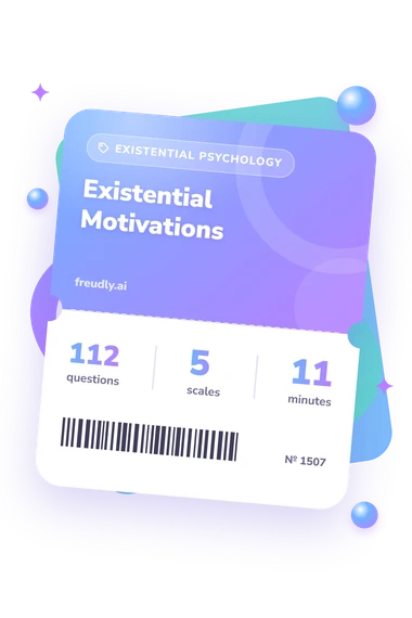 Existential Motivations Test: test ticket with numbers