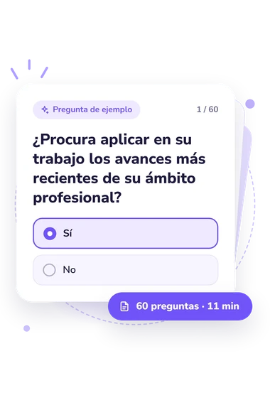 Test eficacia del liderazgo: tarjeta con pregunta