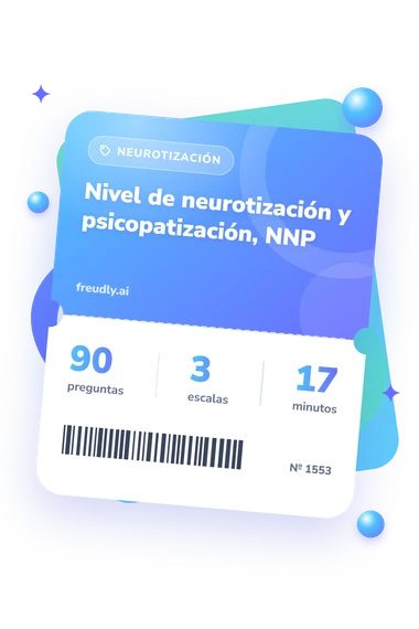 Test nivel de neurotización: billete del test