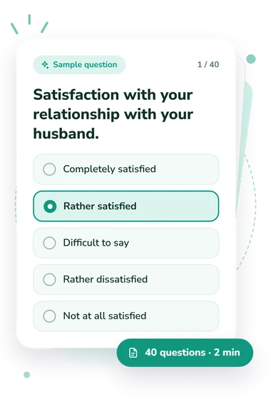 Social Frustration Level Scale Test: sample question card