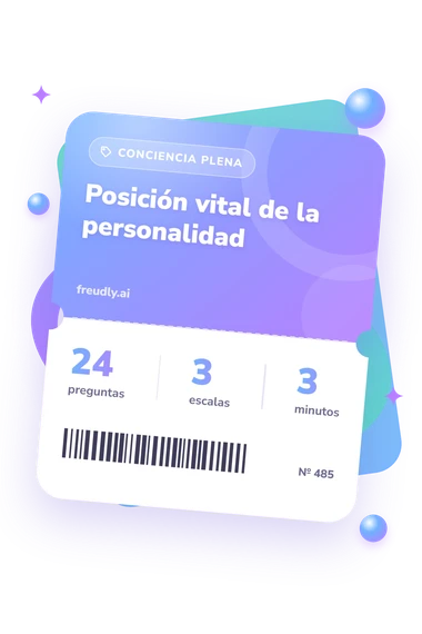Test posición vital: preguntas, escalas y minutos Test posición vital: billete del test