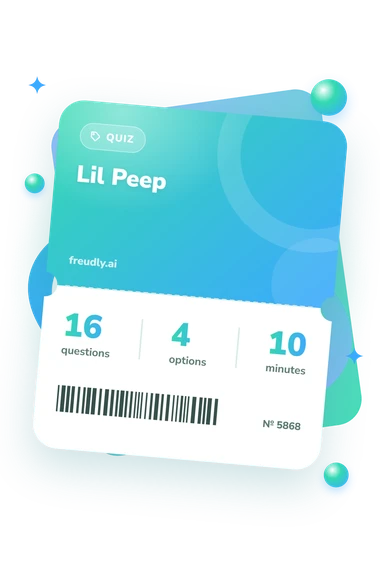 Lil Peep Quiz: test ticket with numbers