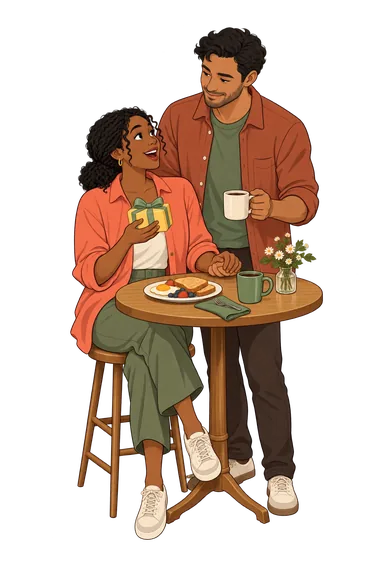 Five ways to show love: Love Language Test Love Language Test: breakfast, gift, joined hands