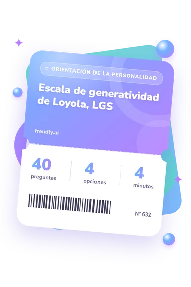 Test escala de generatividad: preguntas, opciones y minutos Test escala de generatividad: billete del test