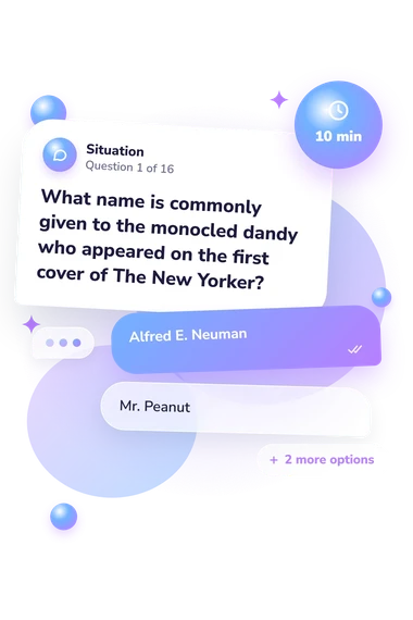 Magazine Quiz: situation and reply bubbles