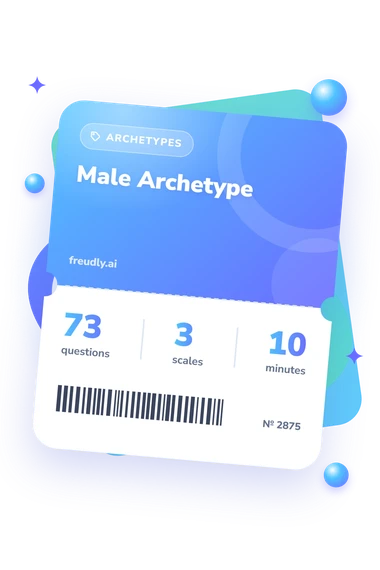 Male Archetype Test: test ticket with numbers