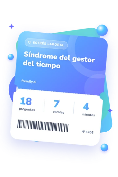 Test síndrome del gestor: preguntas, escalas y minutos Test síndrome del gestor: billete del test