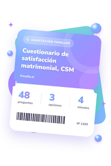 Test cuestionario de satisfacción matrimonial: billete del test