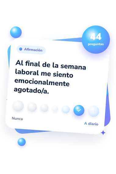Test de agotamiento profesional: escala de acuerdo