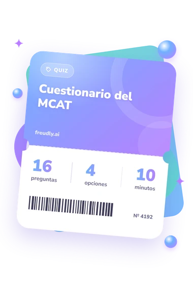 Test cuestionario del MCAT: preguntas, opciones y minutos Test cuestionario del MCAT: billete del test