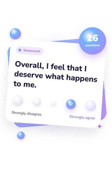 Belief in a Just World: agreement scale card