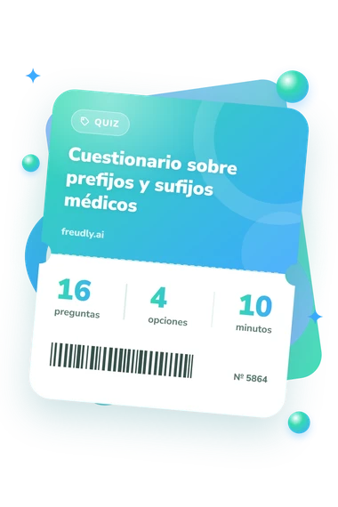 Test cuestionario sobre prefijos: billete del test