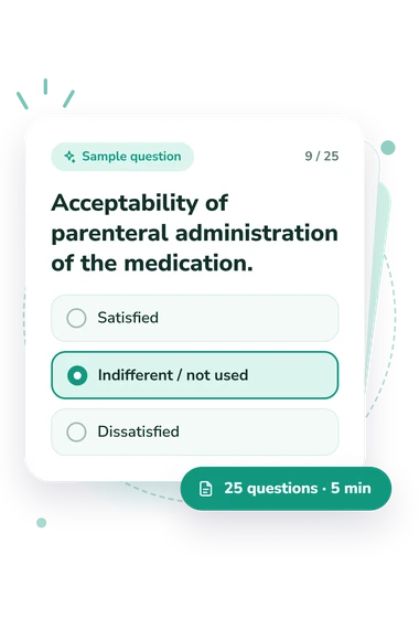 Medication Adherence Scale Test: answers to choose from Medication Adherence Scale Test: sample question card