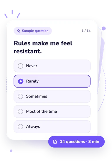 Hong Psychological Reactance Scale: answers to choose from Hong Psychological Reactance Scale (HPRS): sample question card