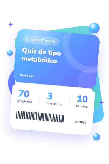Quiz de tipo metabólico: billete del test