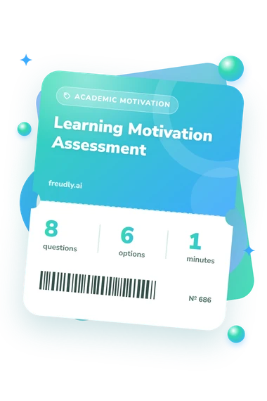 Learning Motivation Assessment Test: questions, options and minutes Learning Motivation Assessment Test: test ticket with numbers