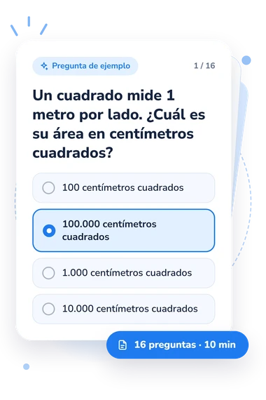 Test cuestionario de conversión: pregunta y respuestas Test cuestionario de conversión: tarjeta con pregunta