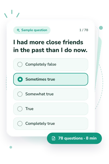 Mississippi Scale for Combat-Related: answers to choose from Mississippi Scale for Combat-Related PTSD: sample question card