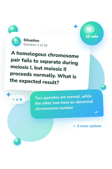 Mitosis and Meiosis Quiz: what would you do Mitosis and Meiosis Quiz: situation and reply bubbles