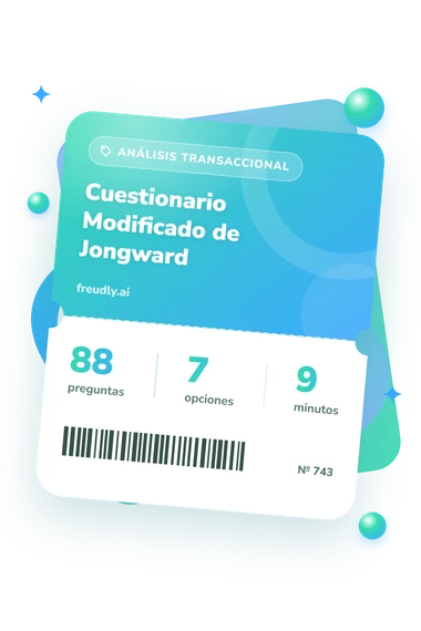 Test cuestionario Modificado: preguntas, opciones y minutos Test cuestionario Modificado de Jongward: billete del test