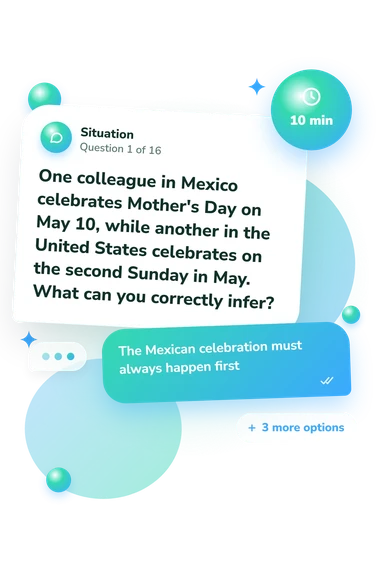 Mother's Day Quiz: what would you do Mother's Day Quiz: situation and reply bubbles