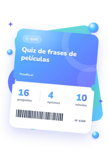 Quiz de frases de películas: billete del test
