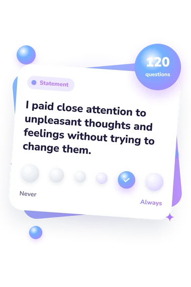 Multidimensional Psychological Flexibility Inventory (MPFI): agreement scale card