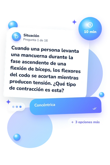 Test cuestionario sobre acciones musculares: qué harías tú Test cuestionario sobre acciones musculares: situación y respuestas