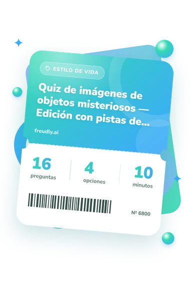 Quiz de imágenes: preguntas, opciones y minutos Quiz de imágenes de objetos: billete del test