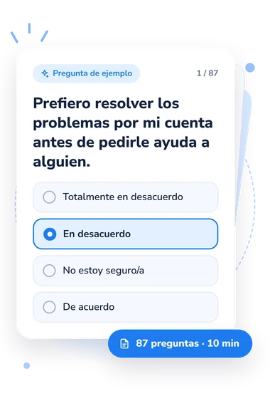Quiz de personalidad de criaturas: tarjeta con pregunta
