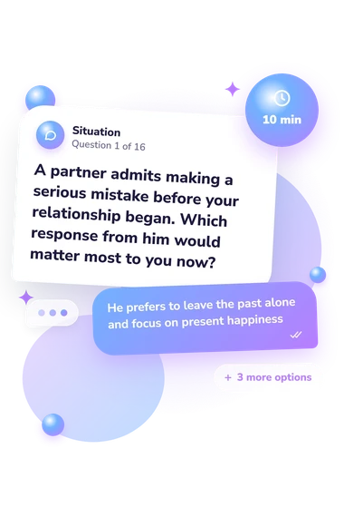 Narnia Boyfriend Quiz: situation and reply bubbles