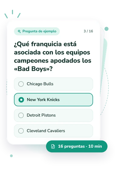 Test cuestionario sobre los equipos: pregunta y respuestas Test cuestionario sobre los equipos: tarjeta con pregunta