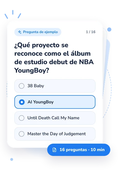 Quiz sobre NBA YoungBoy: pregunta y respuestas Quiz sobre NBA YoungBoy: tarjeta con pregunta