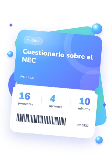 Test cuestionario sobre el NEC: billete del test