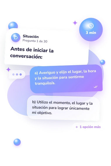 Test estrategias de comportamiento no: qué harías tú Test estrategias de comportamiento no: situación y respuestas